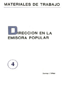 DIRECCIÓN EN LA EMISORA POPULAR - Domingo J. Gallego